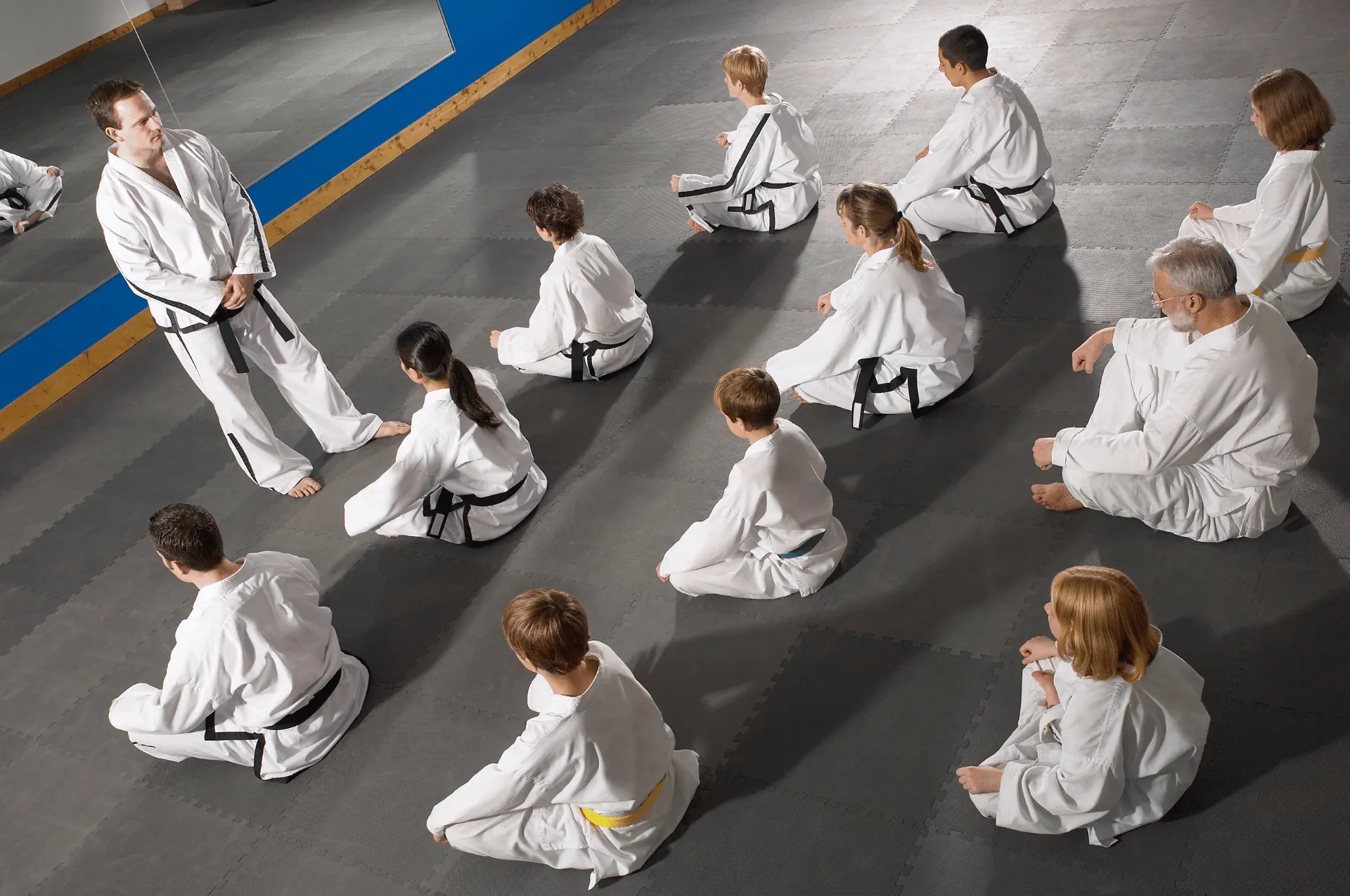 Students training at Old School Combat Martial Arts and Stunts