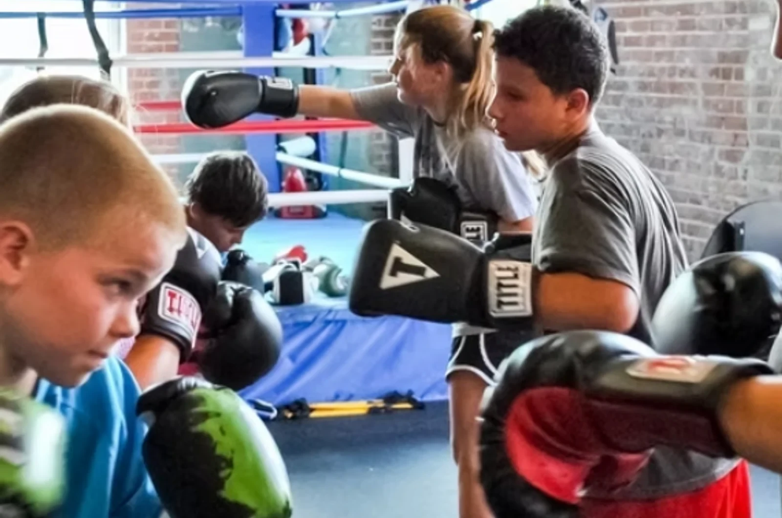 Kids martial arts class at Old School Combat Martial Arts and Stunts
