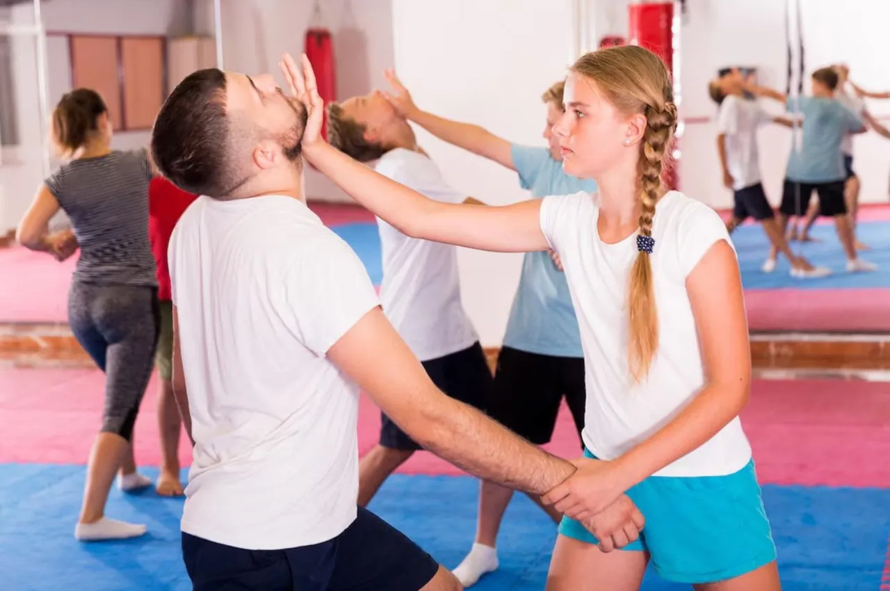 Krav Maga technique training at Old School Combat Martial Arts and Stunts