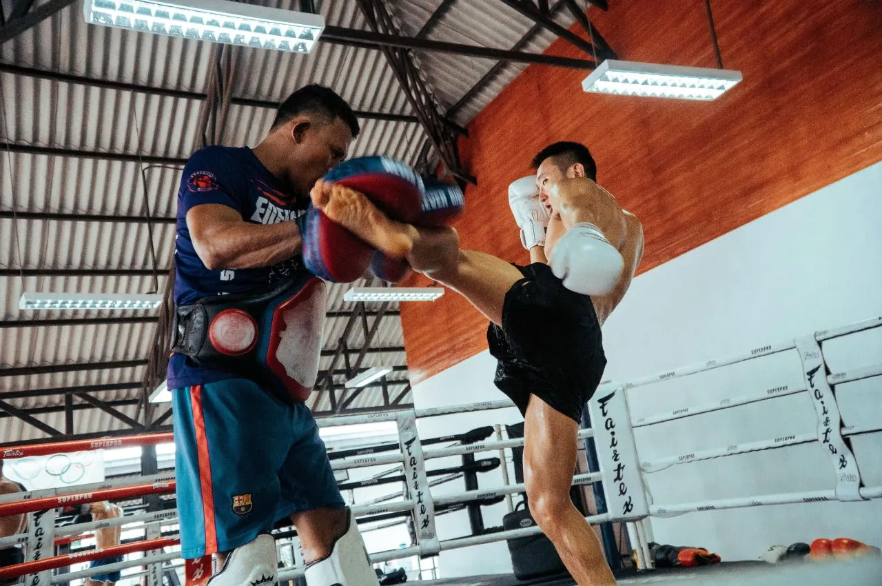 Silat striking practice